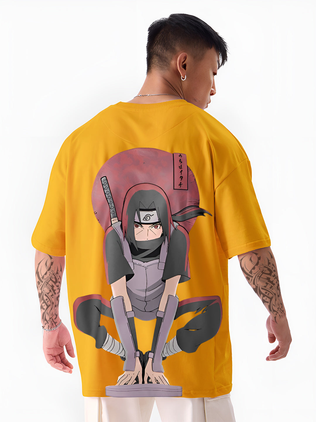 TOOMESJEANS Naruto Shippuden Itachi Uchiha Back Print T-Shirt