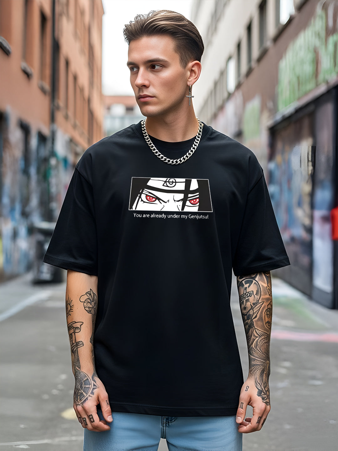 TOOMESJEANS  Men Oversized Soso Dade Printed Cotton T-Shirt