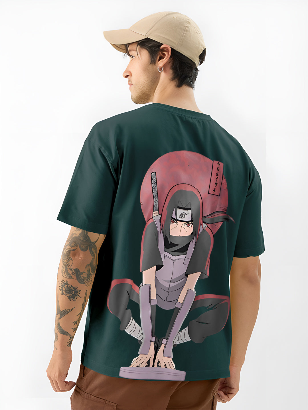 TOOMESJEANS Naruto Shippuden Itachi Uchiha Back Print T-Shirt