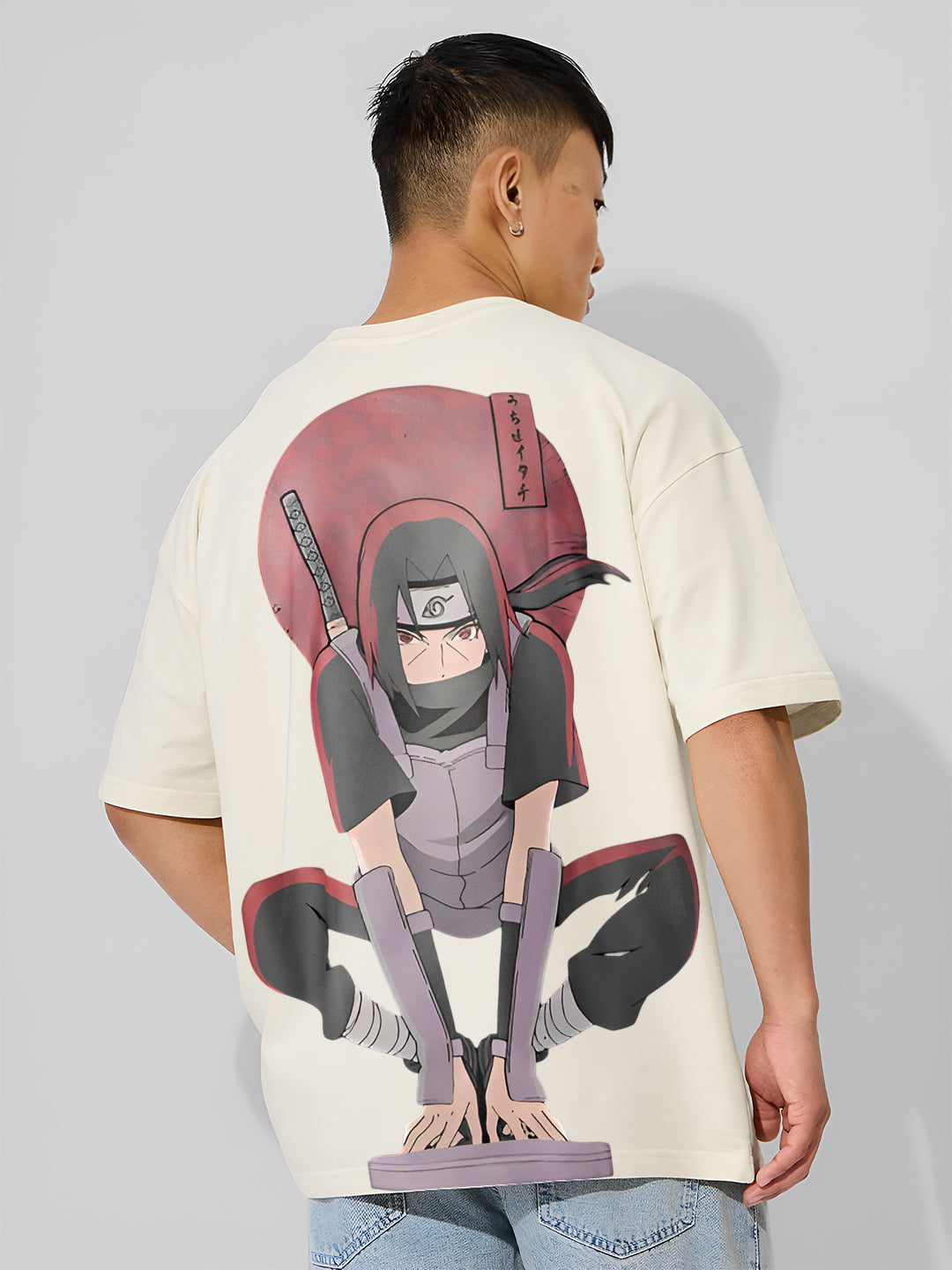 TOOMESJEANS Naruto Shippuden Itachi Uchiha Back Print T-Shirt