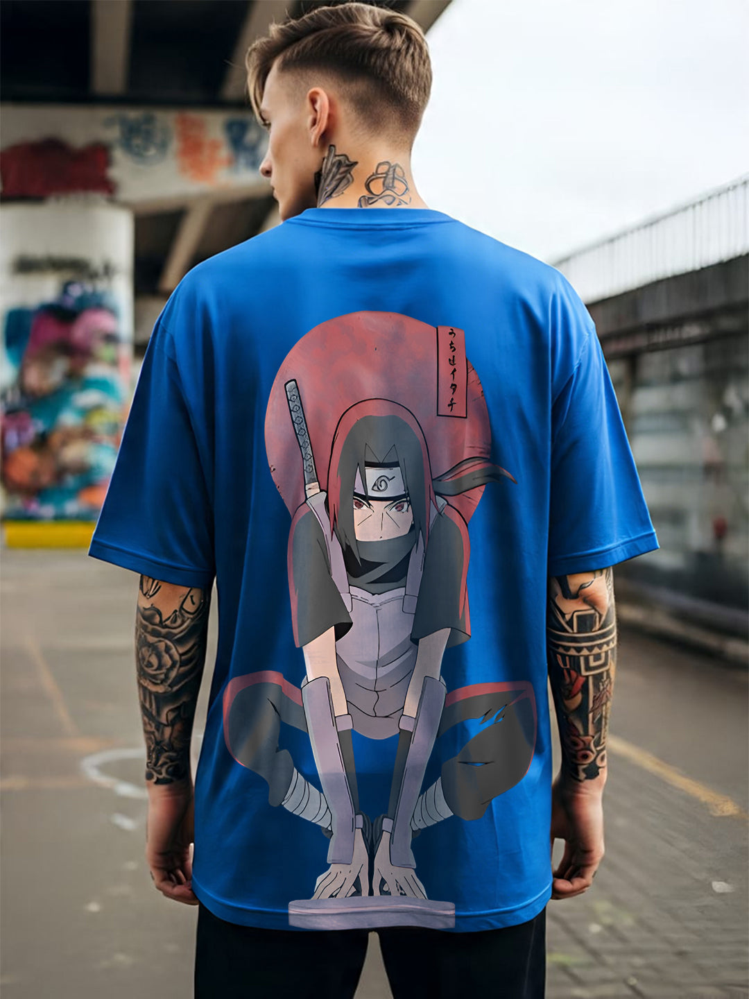 TOOMESJEANS Naruto Shippuden Itachi Uchiha Back Print T-Shirt