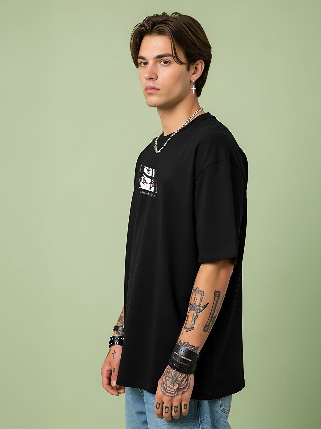 TOOMESJEANS  Men Oversized Soso Dade Printed Cotton T-Shirt