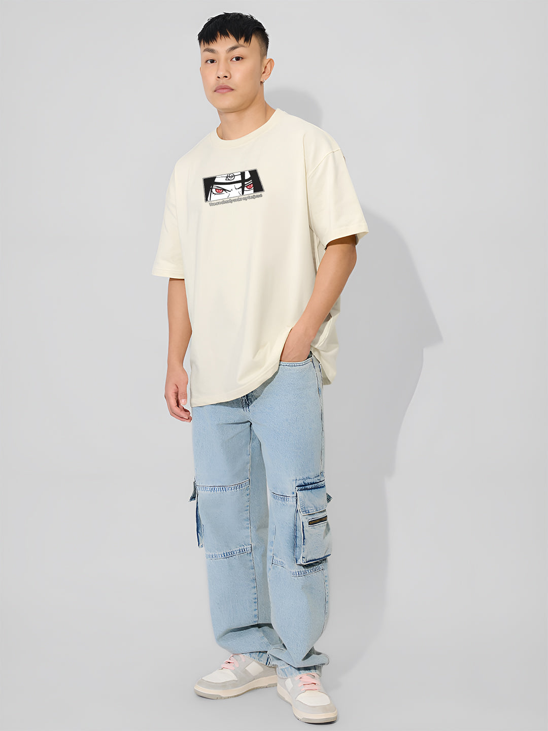 TOOMESJEANS  Men Oversized Soso Dade Printed Cotton T-Shirt
