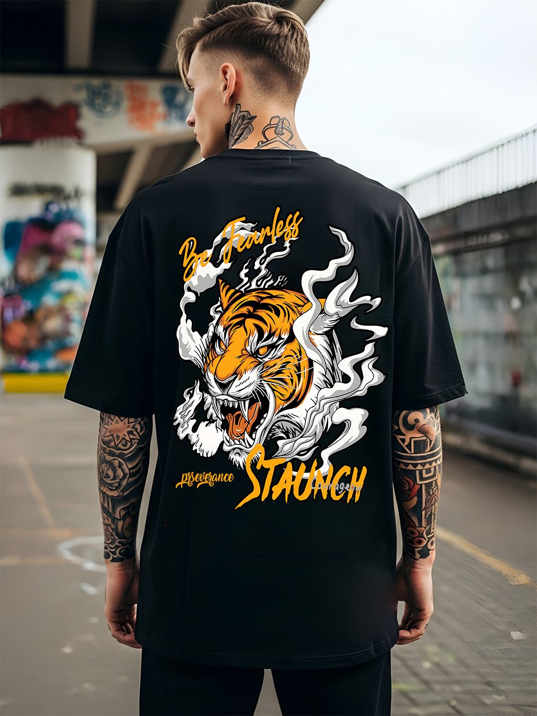 Fearless Tiger Oversized  T-shirt
