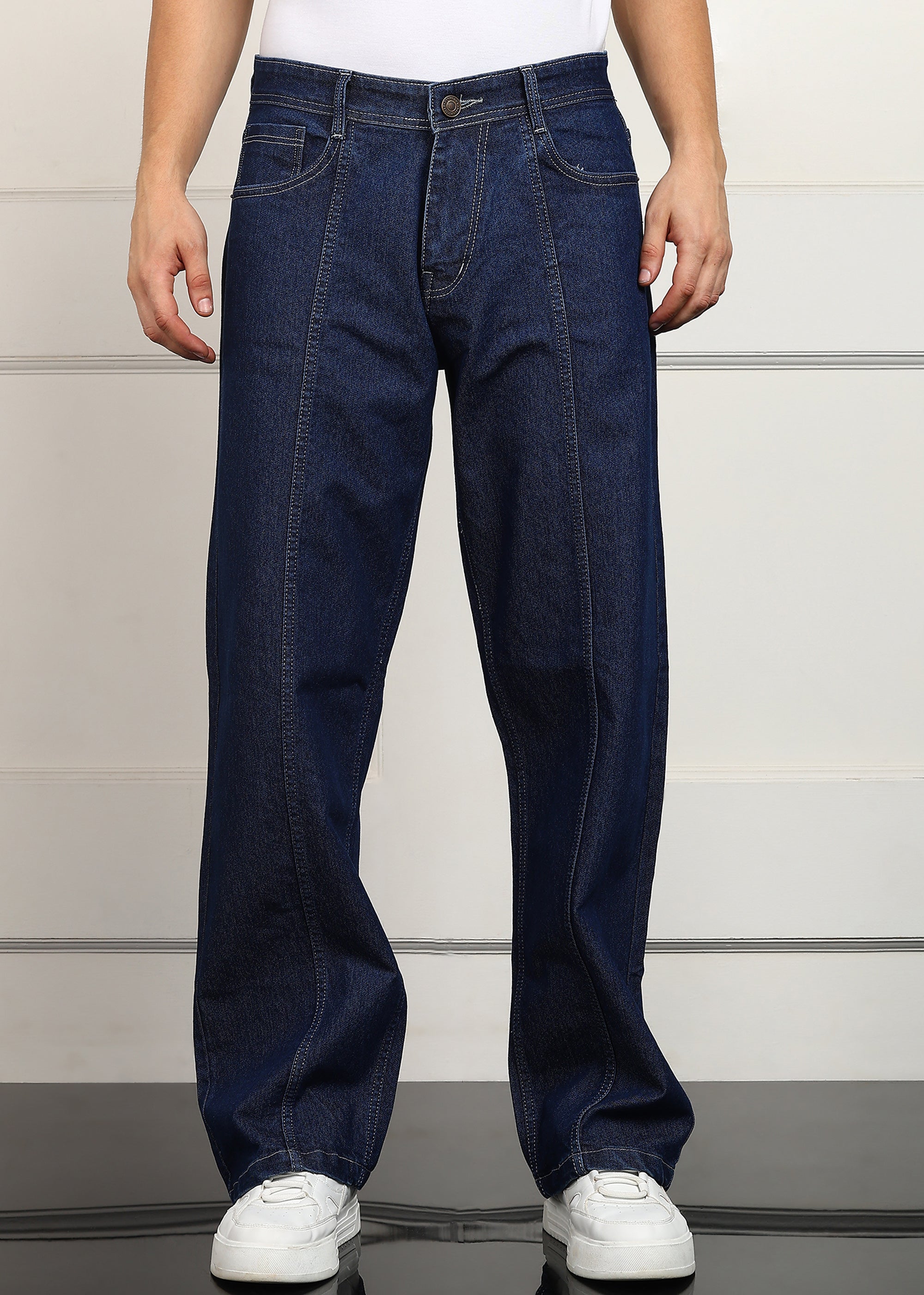 TOOMESJEANS Loose Fit Men Dark Blue  Jeans