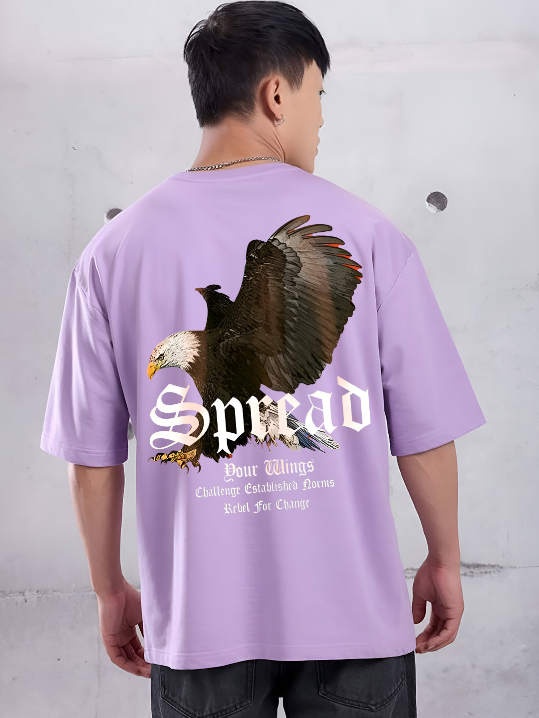 "Spread Your Wings – Rebel Spirit Eagle Oversized T-Shirt"