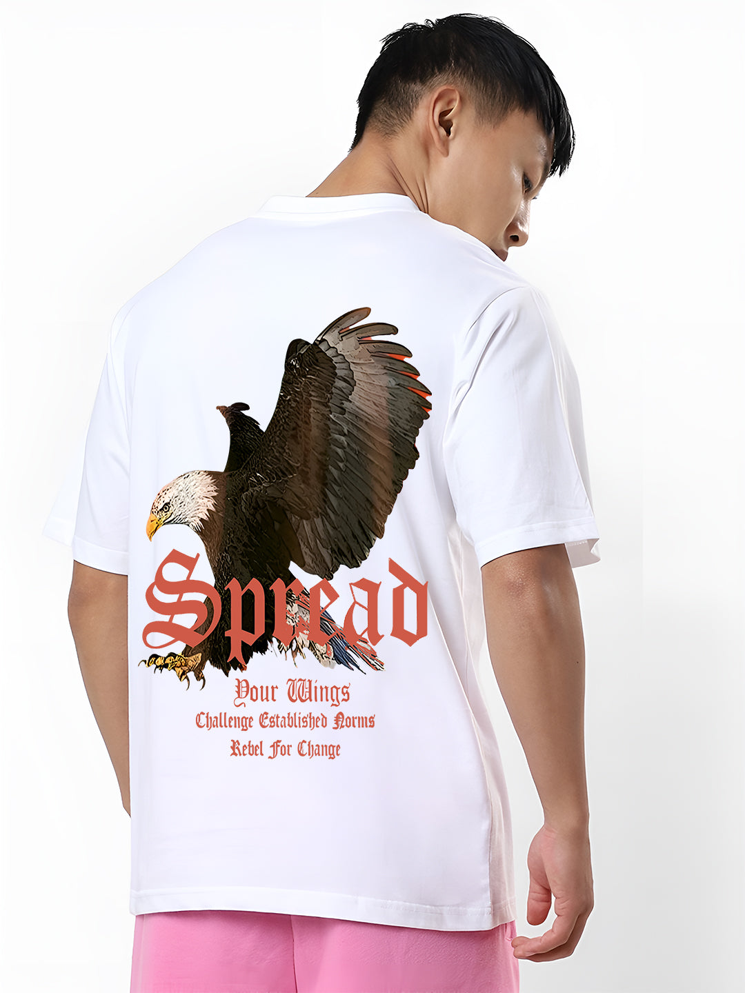 "Spread Your Wings – Rebel Spirit Eagle Oversized T-Shirt"