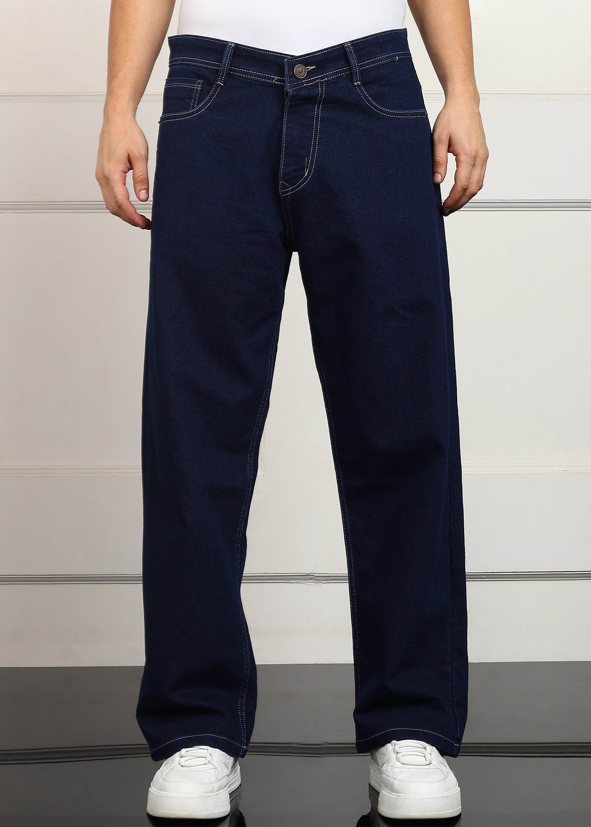 TOOMESJEANS Loose Fit Men Dark Blue  Jeans