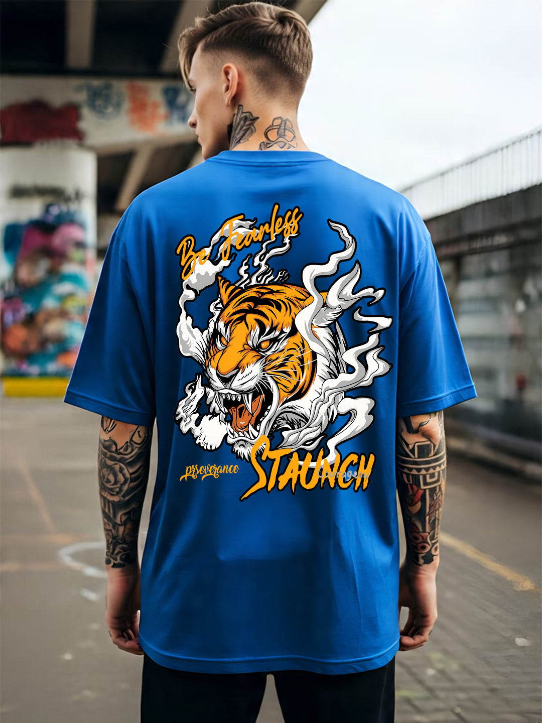 Fearless Tiger Oversized  T-shirt