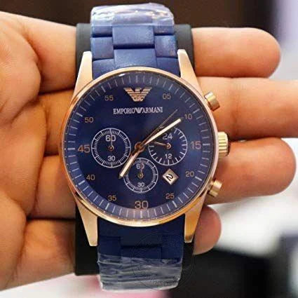 Emporio Armani Blue Chronograph Analog Blue Dial Men's Watch for Man AR5806