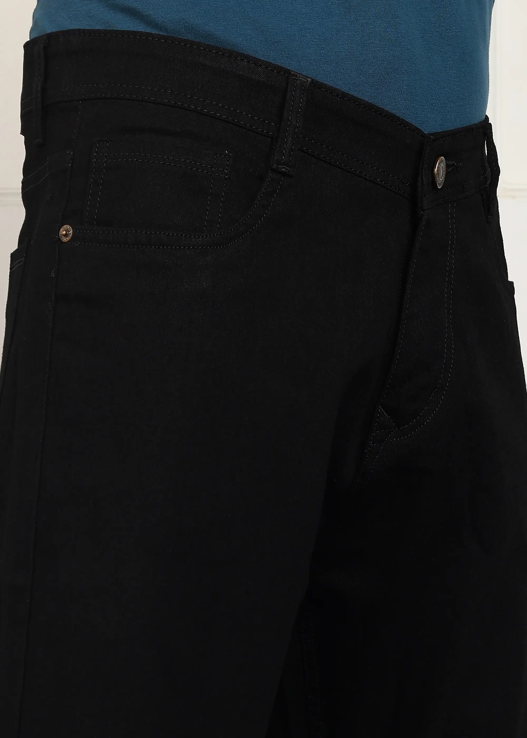 TOOMESJEANS  Solid Men Denim Black Baggy Shorts