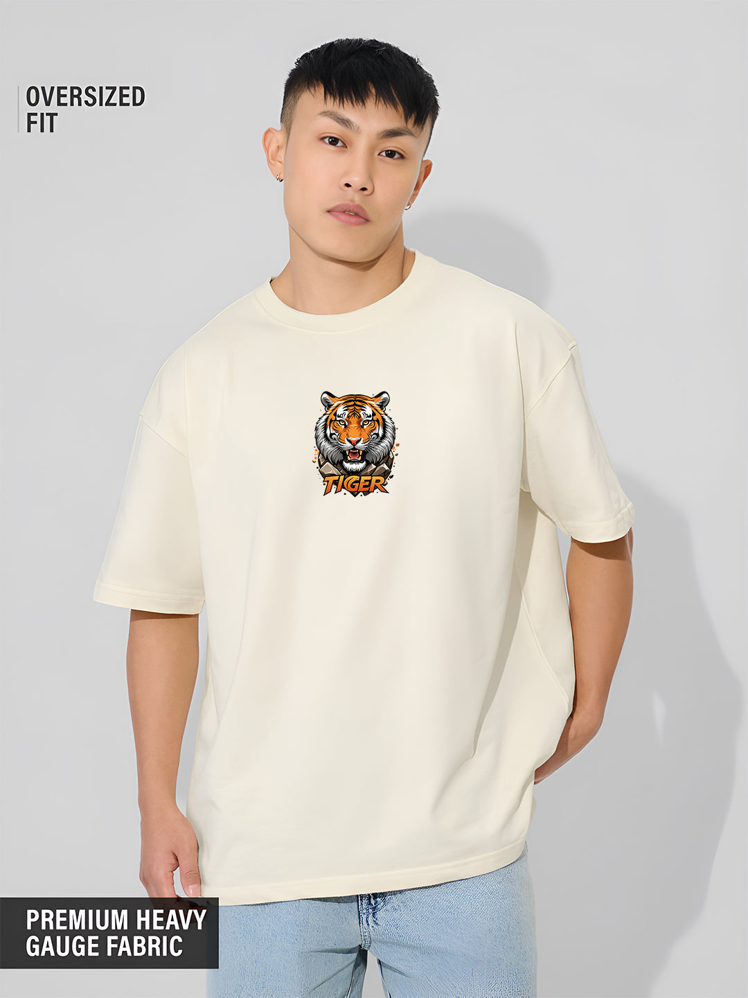 Fearless Tiger Oversized  T-shirt