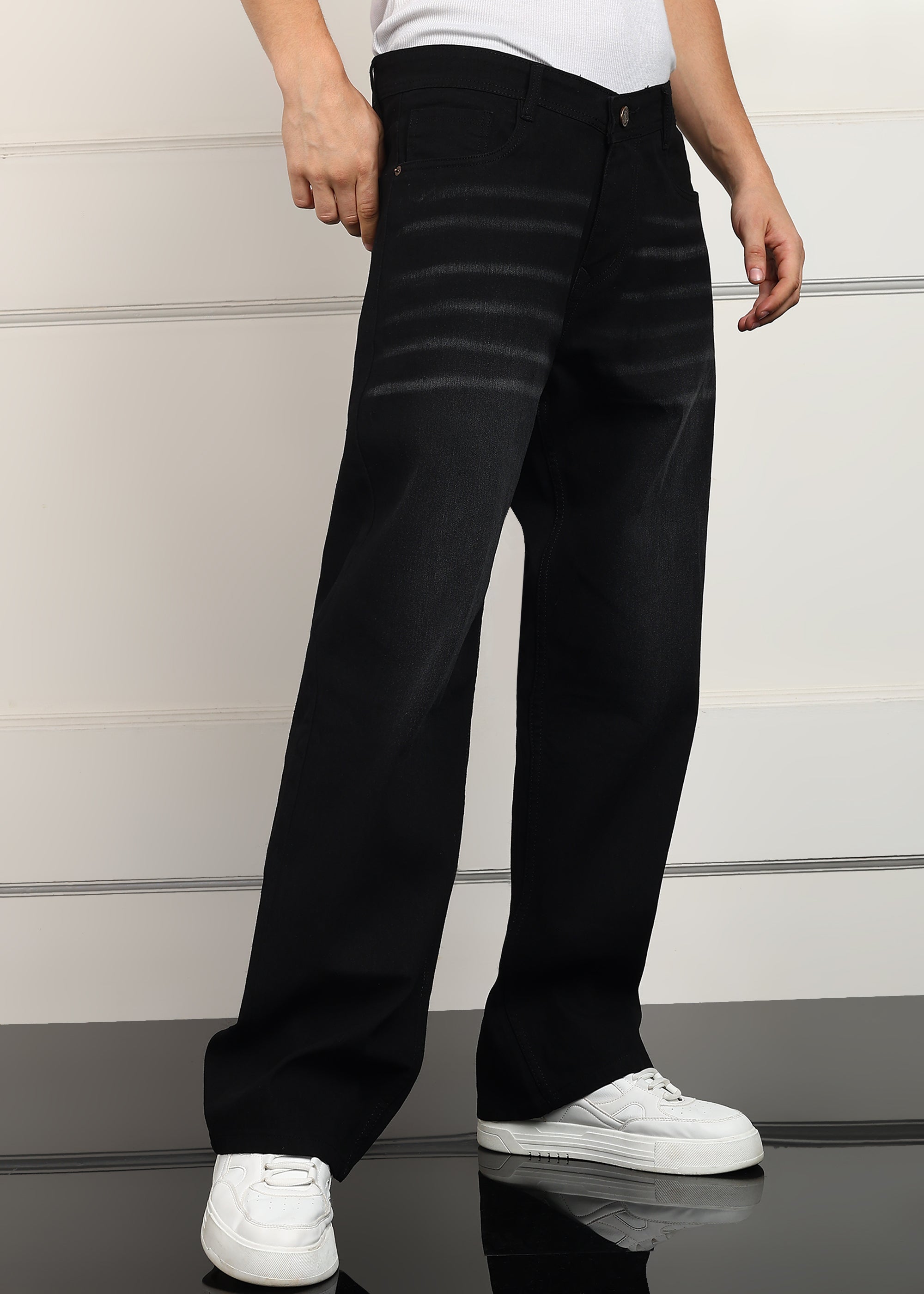 TOOMESJEANS Loose Fit Men Black  Jeans