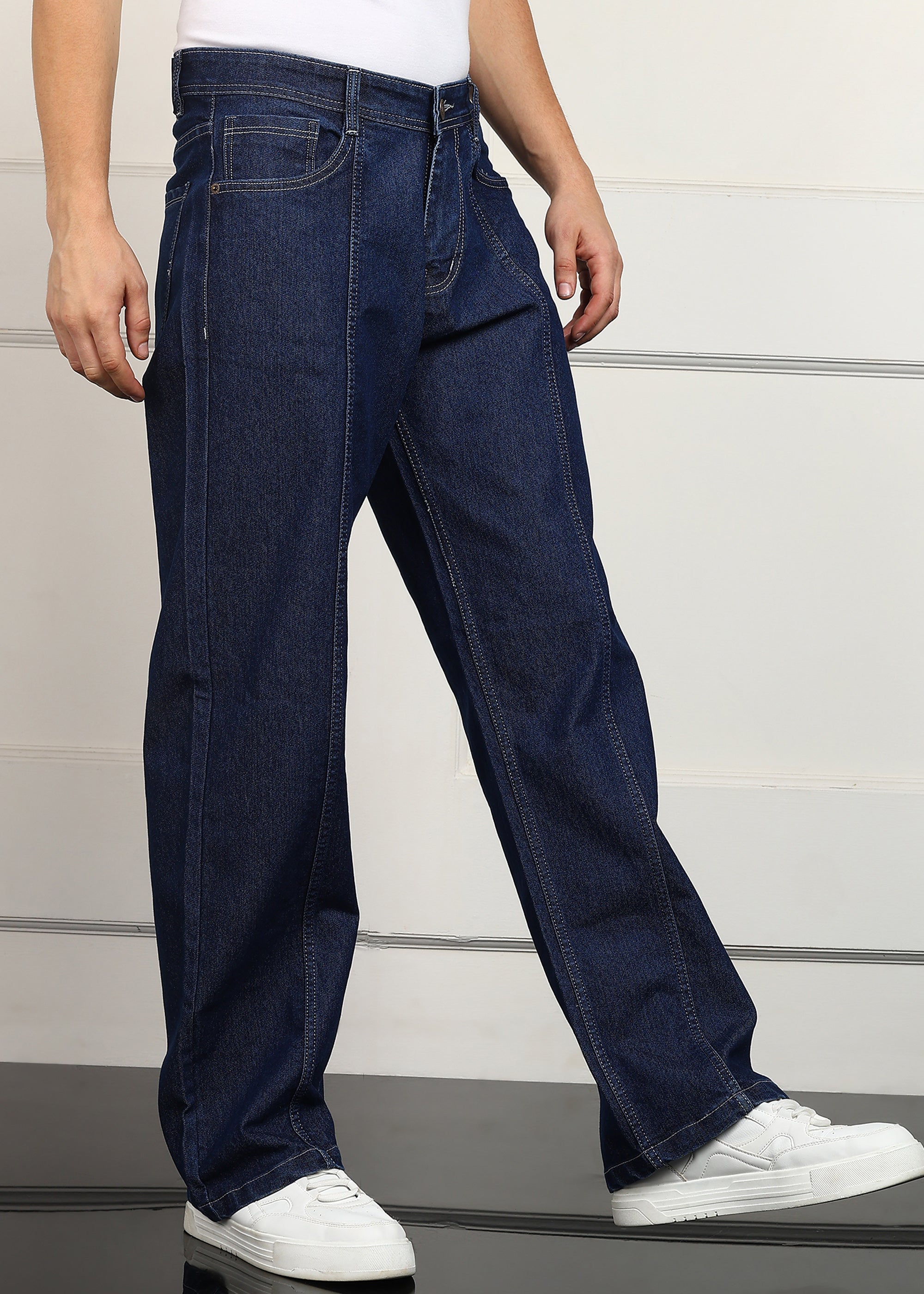 TOOMESJEANS Loose Fit Men Dark Blue  Jeans