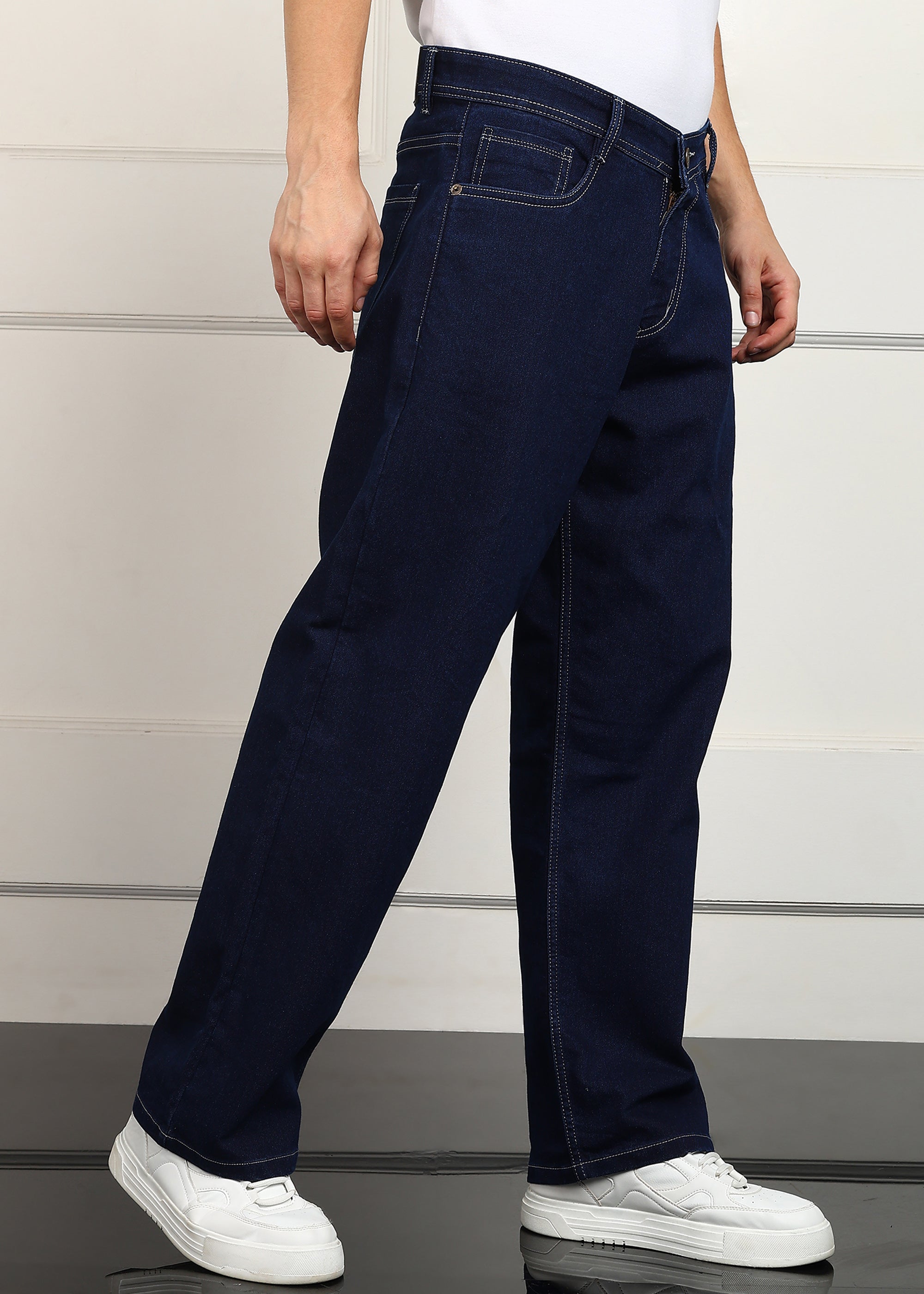 TOOMESJEANS Loose Fit Men Dark Blue  Jeans