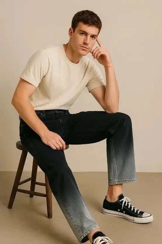 TOOMESJEANS Loose Fit Men DOUBLE SHADE Jeans