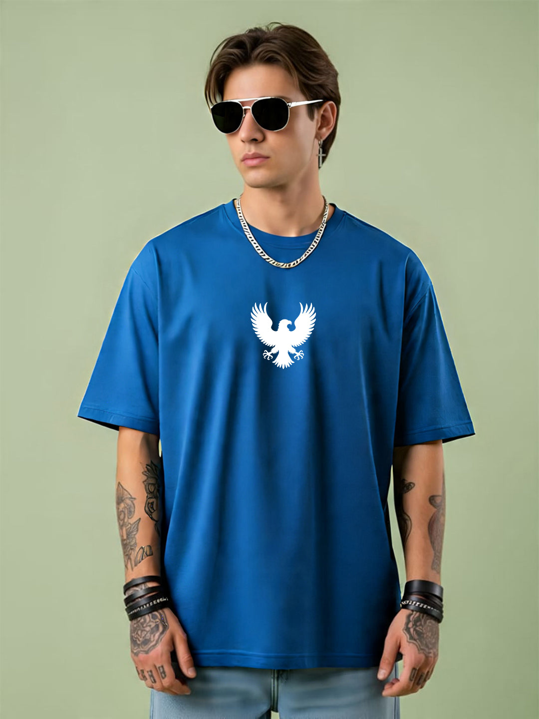 "Spread Your Wings – Rebel Spirit Eagle Oversized T-Shirt"