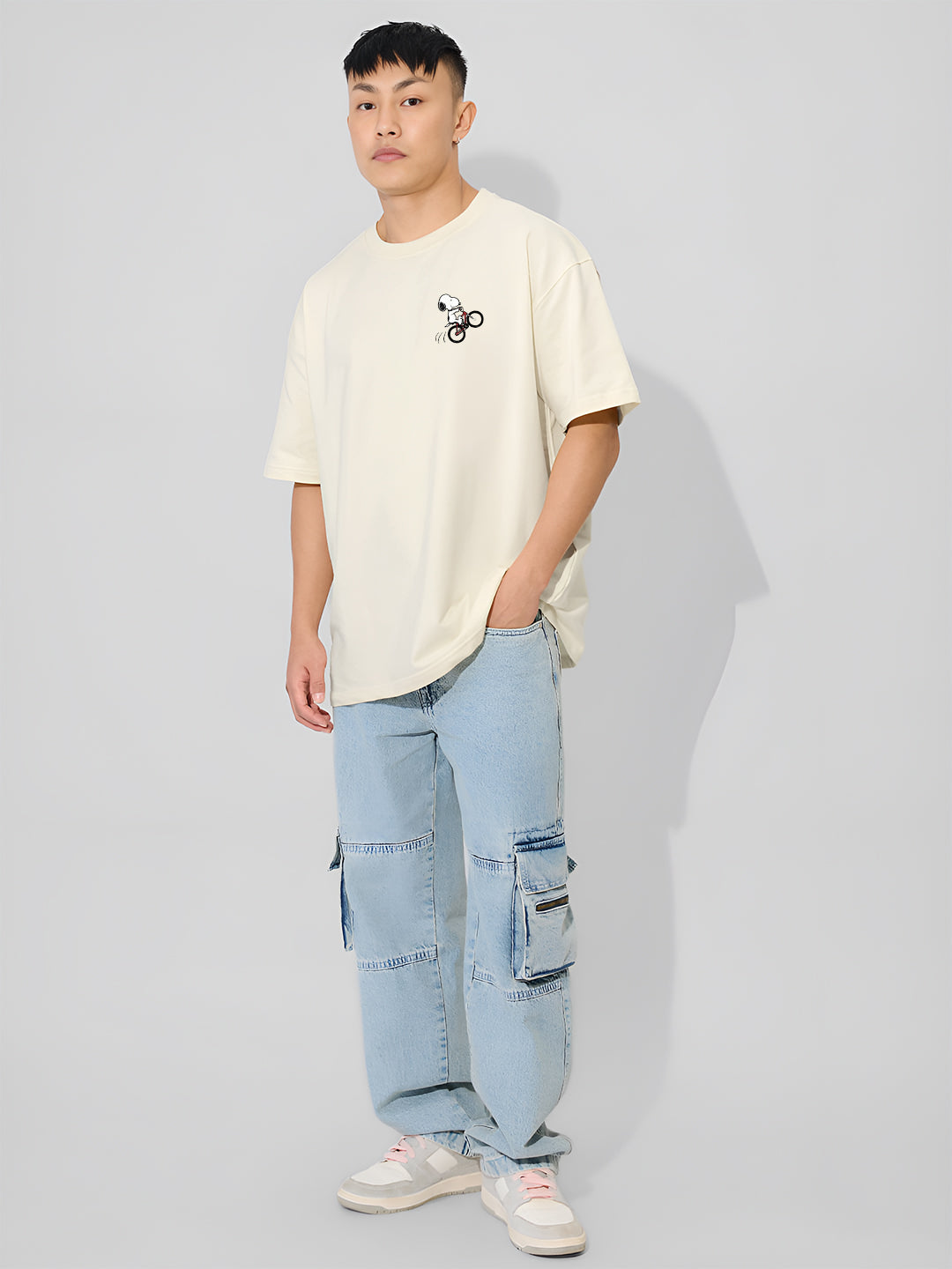 Snoopy Bicycle Oversized  T-shirt