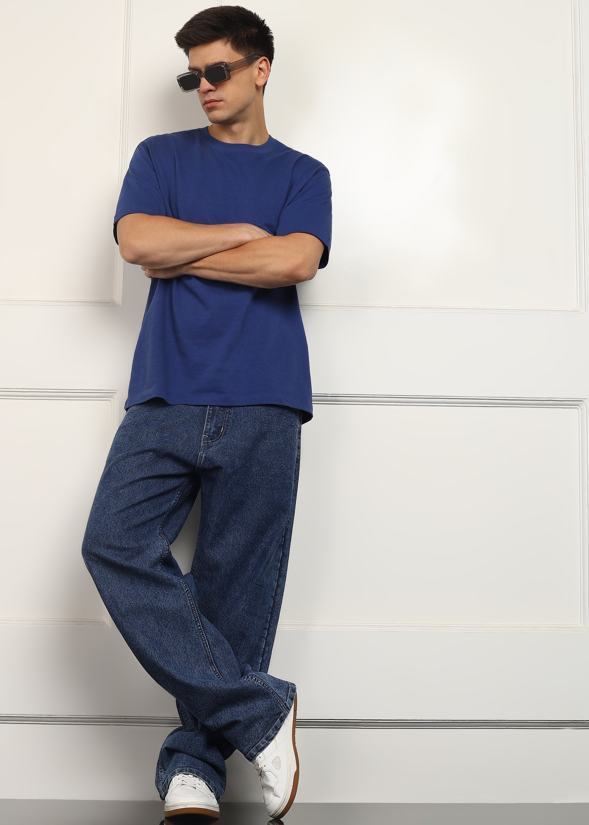 TOOMESJEANS Loose Fit Men Dark Blue  Jeans