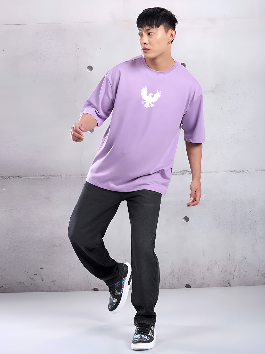 "Spread Your Wings – Rebel Spirit Eagle Oversized T-Shirt"