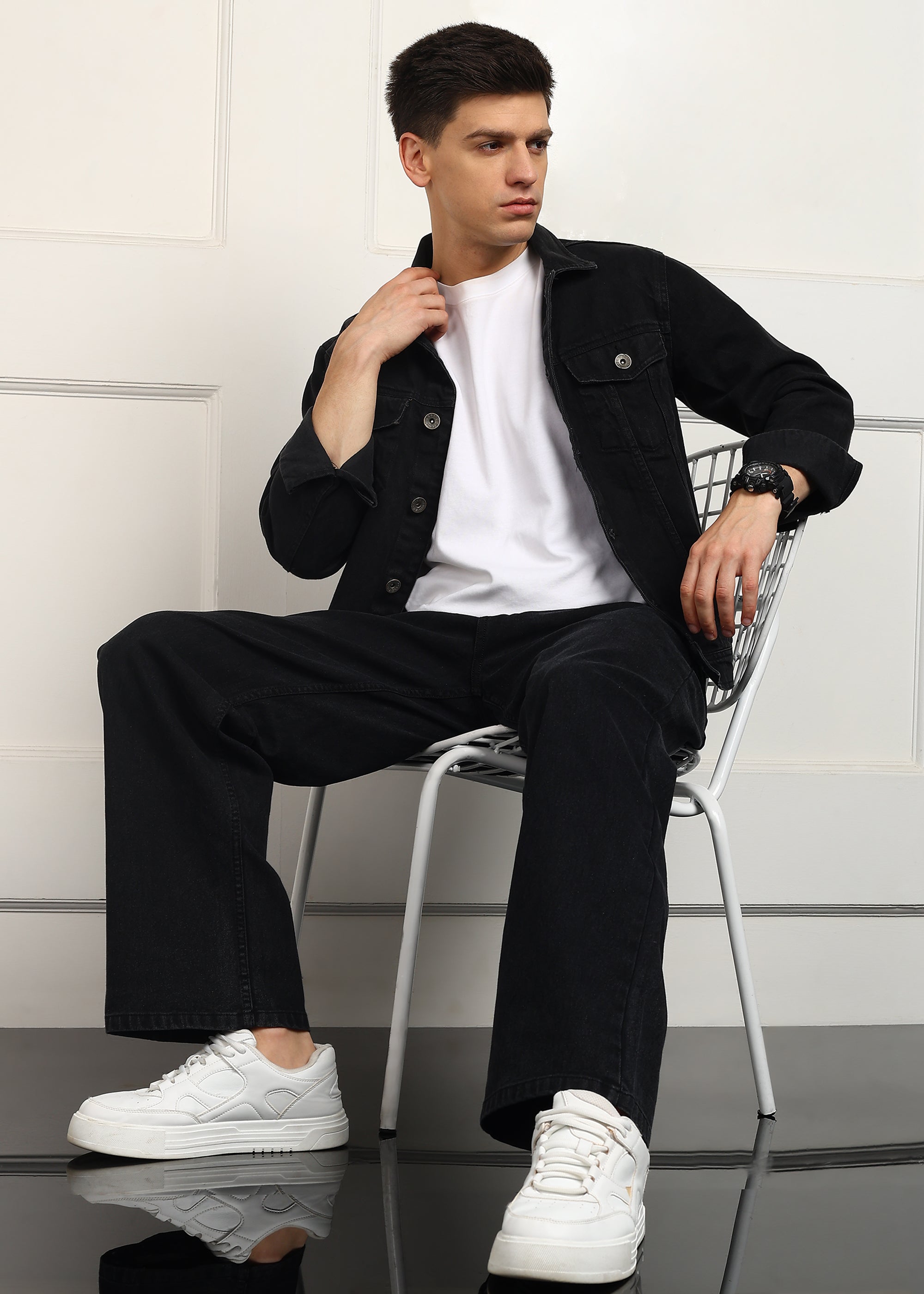 Toomesjeans Loose Fit Men Black Jeans