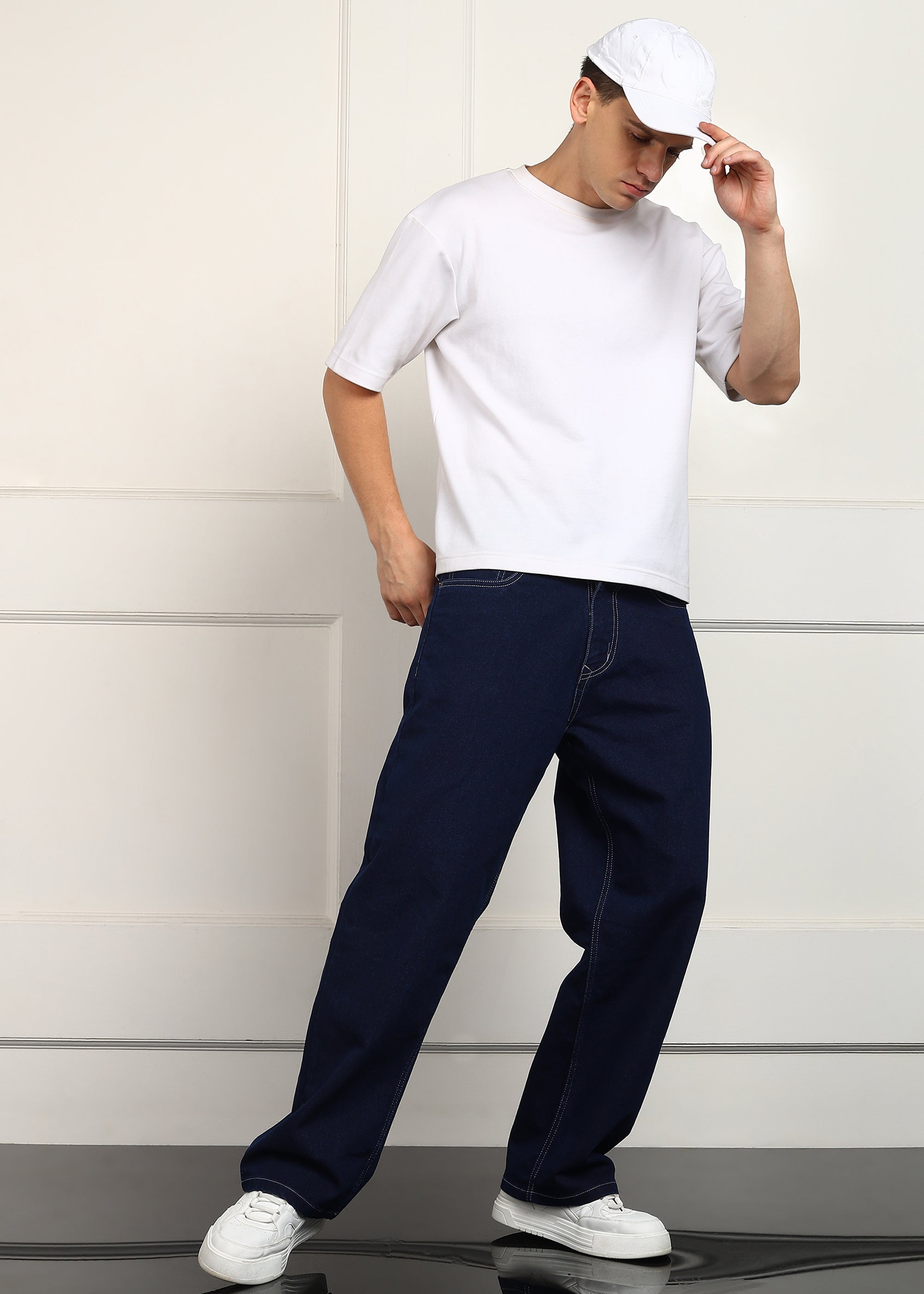 TOOMESJEANS Loose Fit Men Dark Blue  Jeans