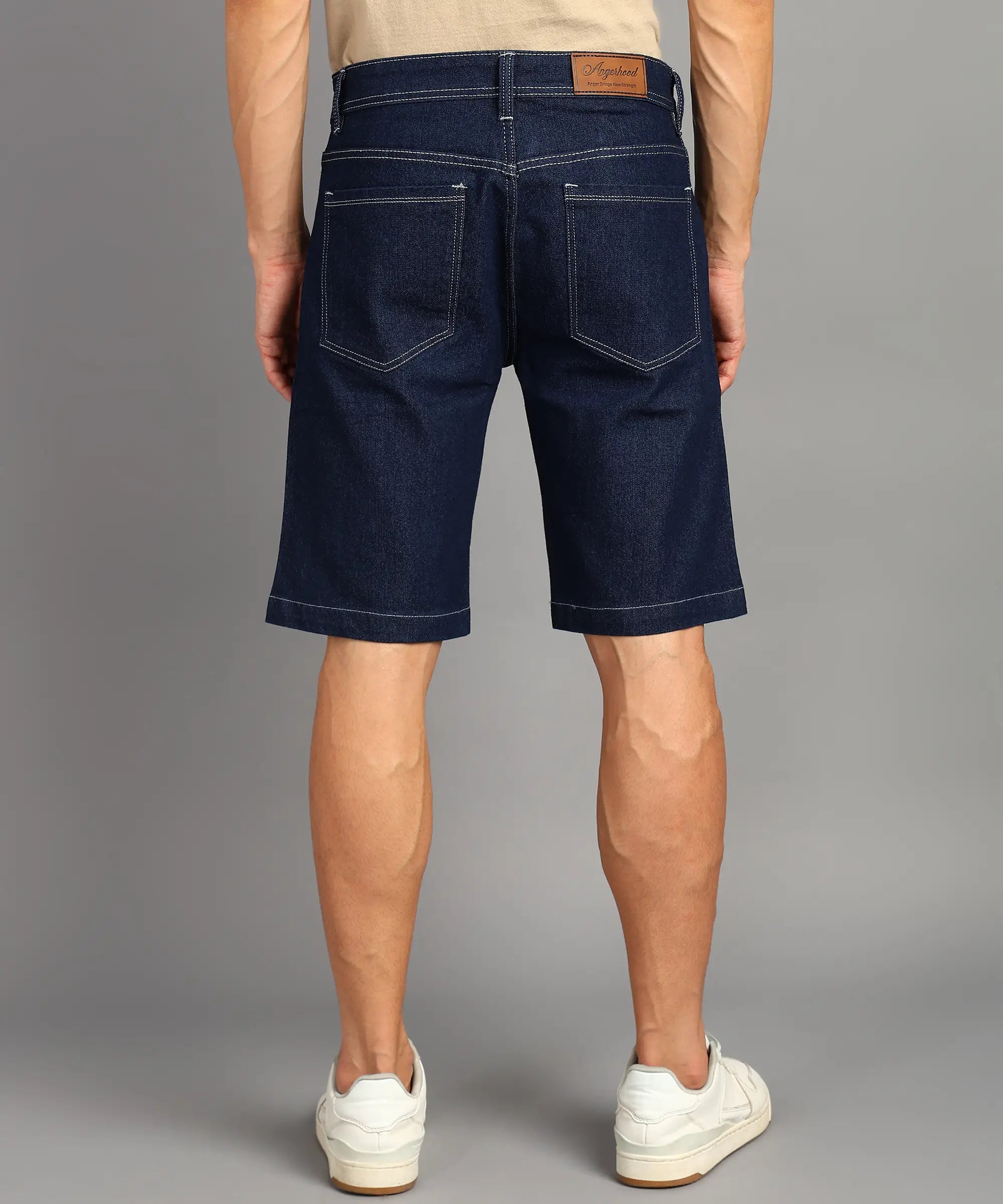 TOOMESJEANS  Solid Men Denim Blue Denim Shorts