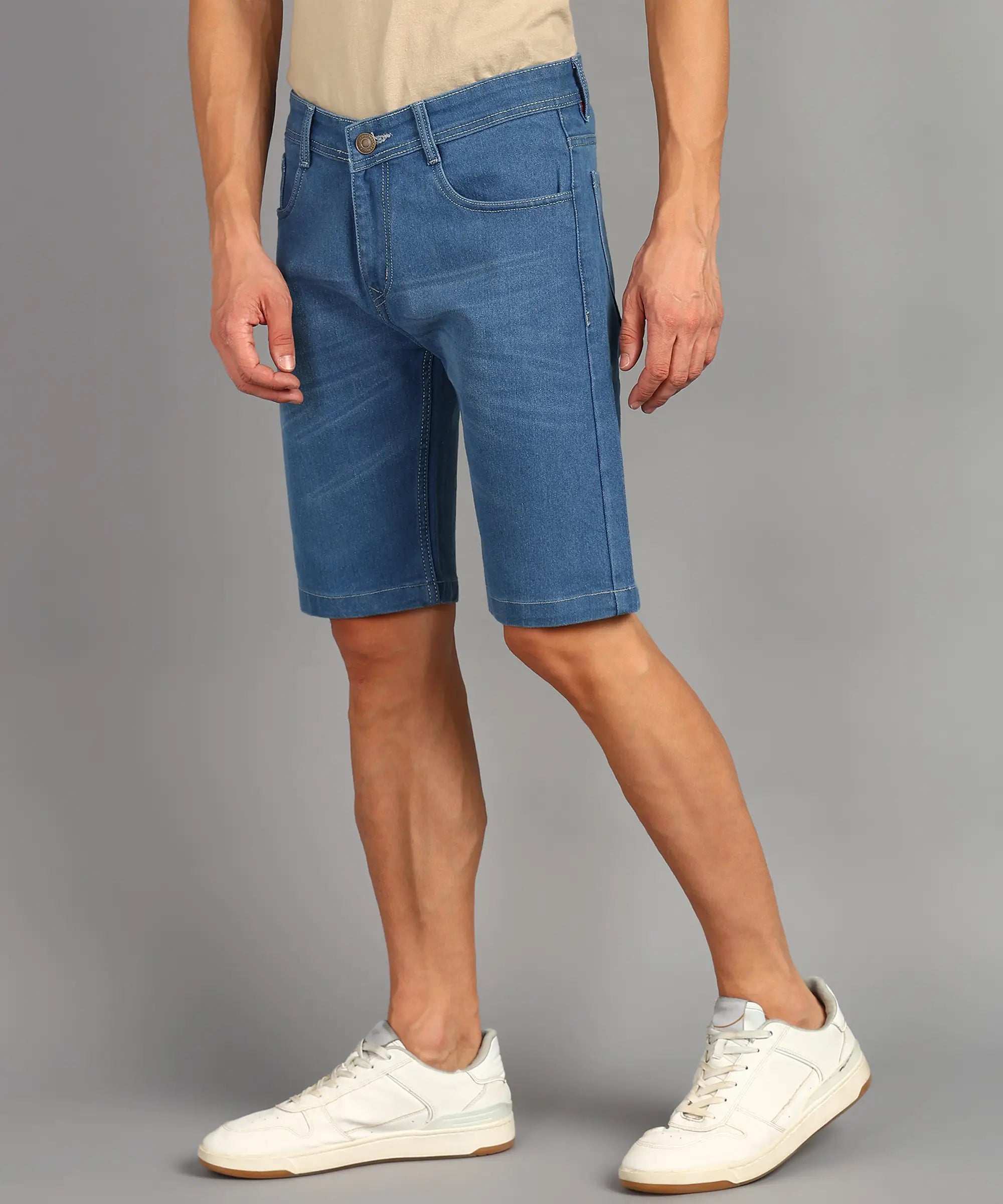 TOOMESJEANS Solid Men Denim Blue Shorts