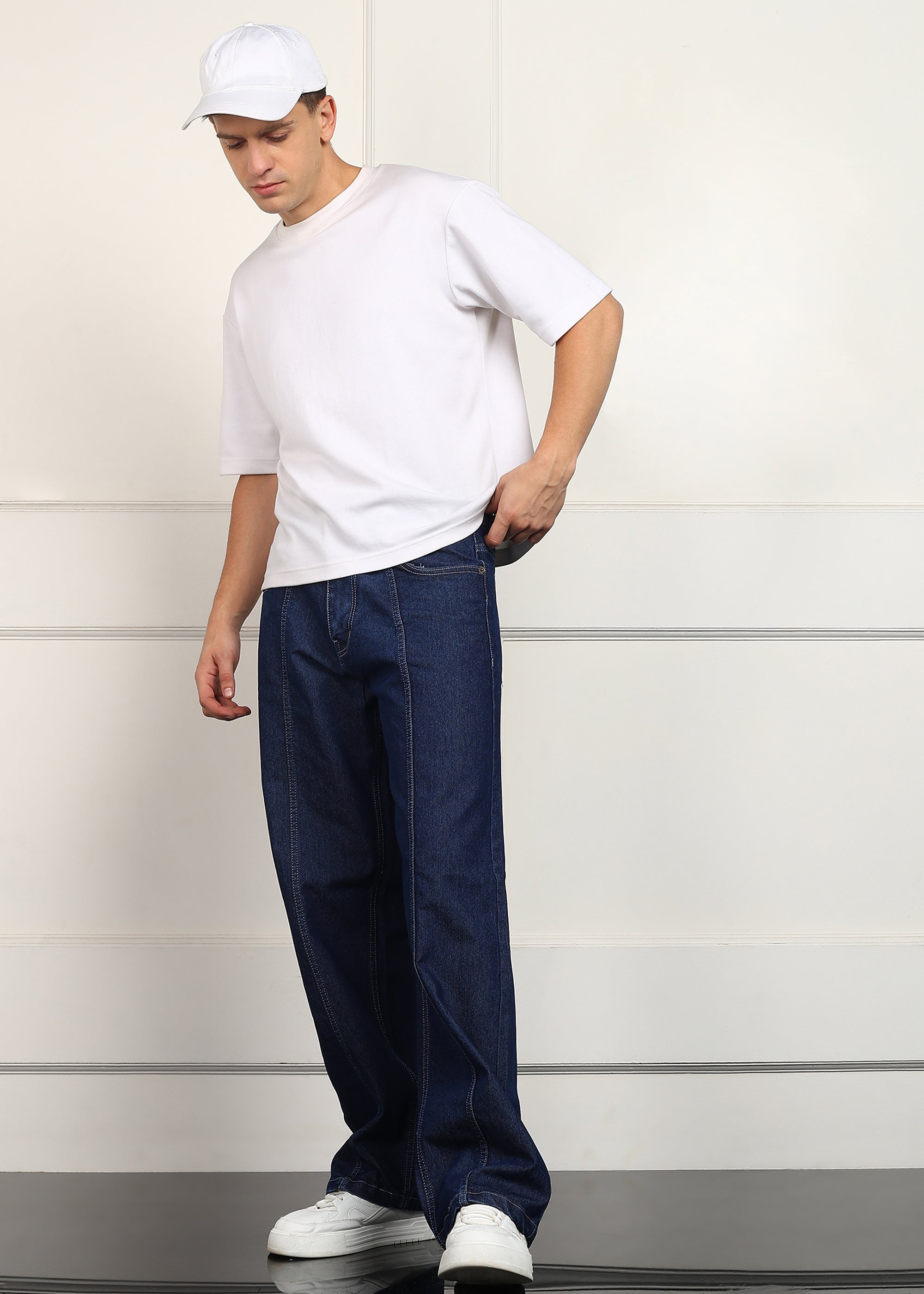 TOOMESJEANS Loose Fit Men Dark Blue  Jeans