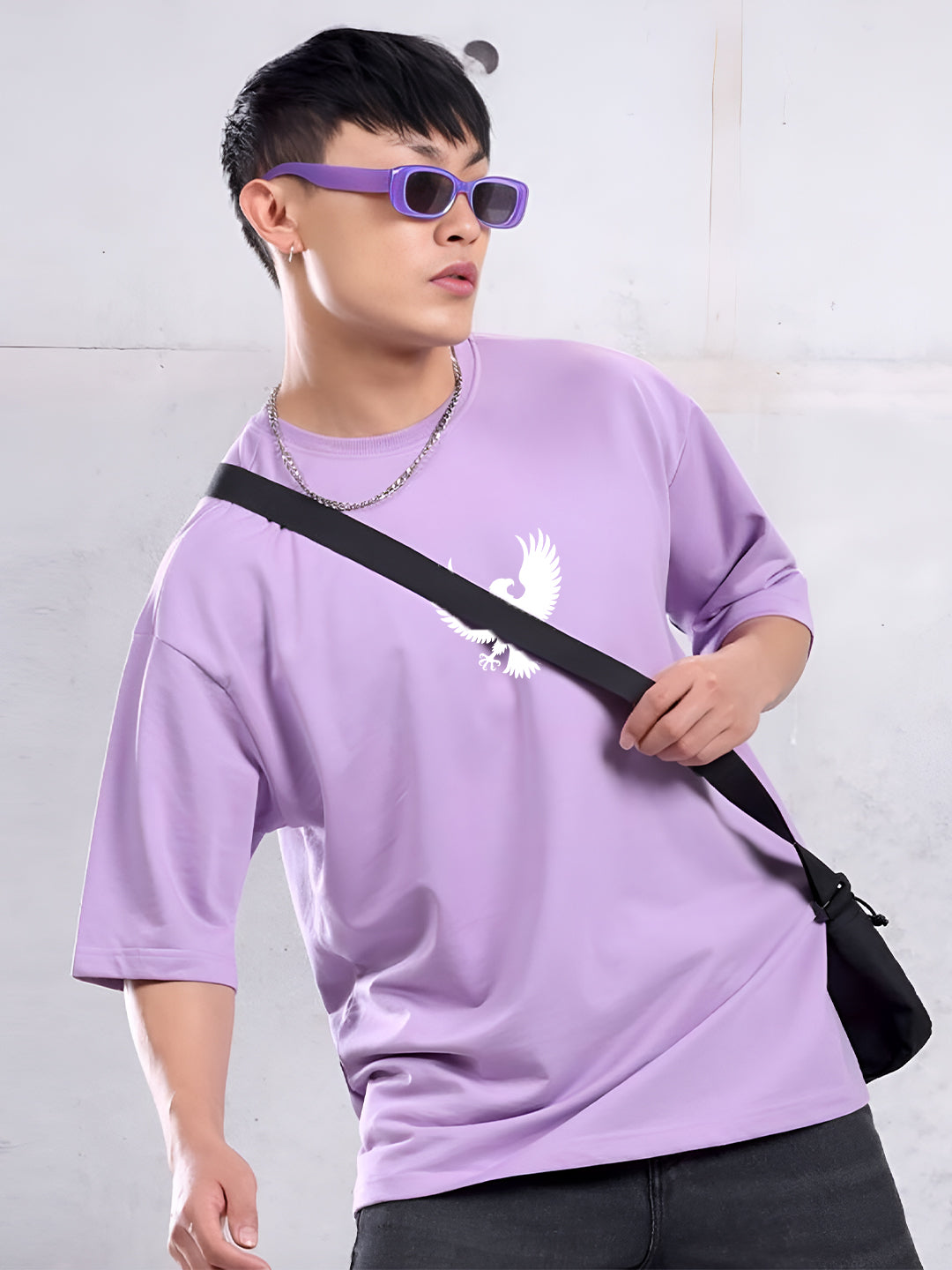 "Spread Your Wings – Rebel Spirit Eagle Oversized T-Shirt"