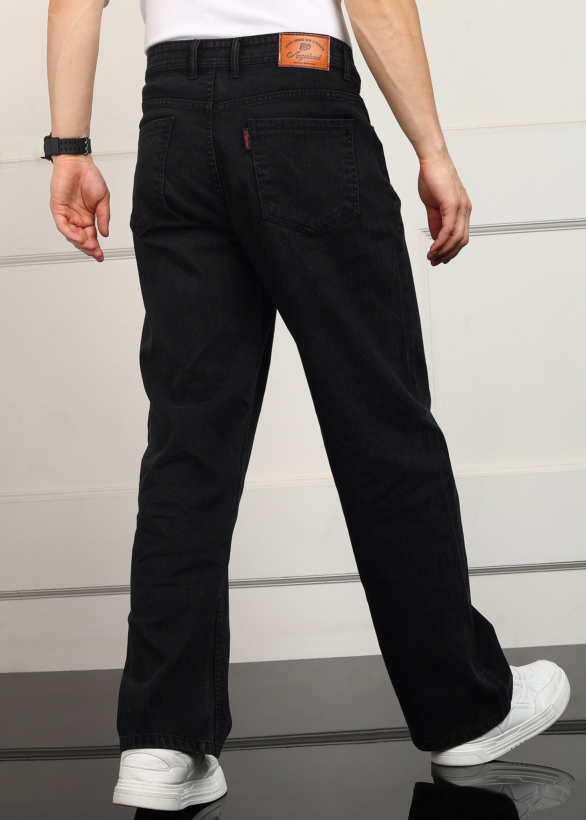 Toomesjeans Loose Fit Men Black Jeans
