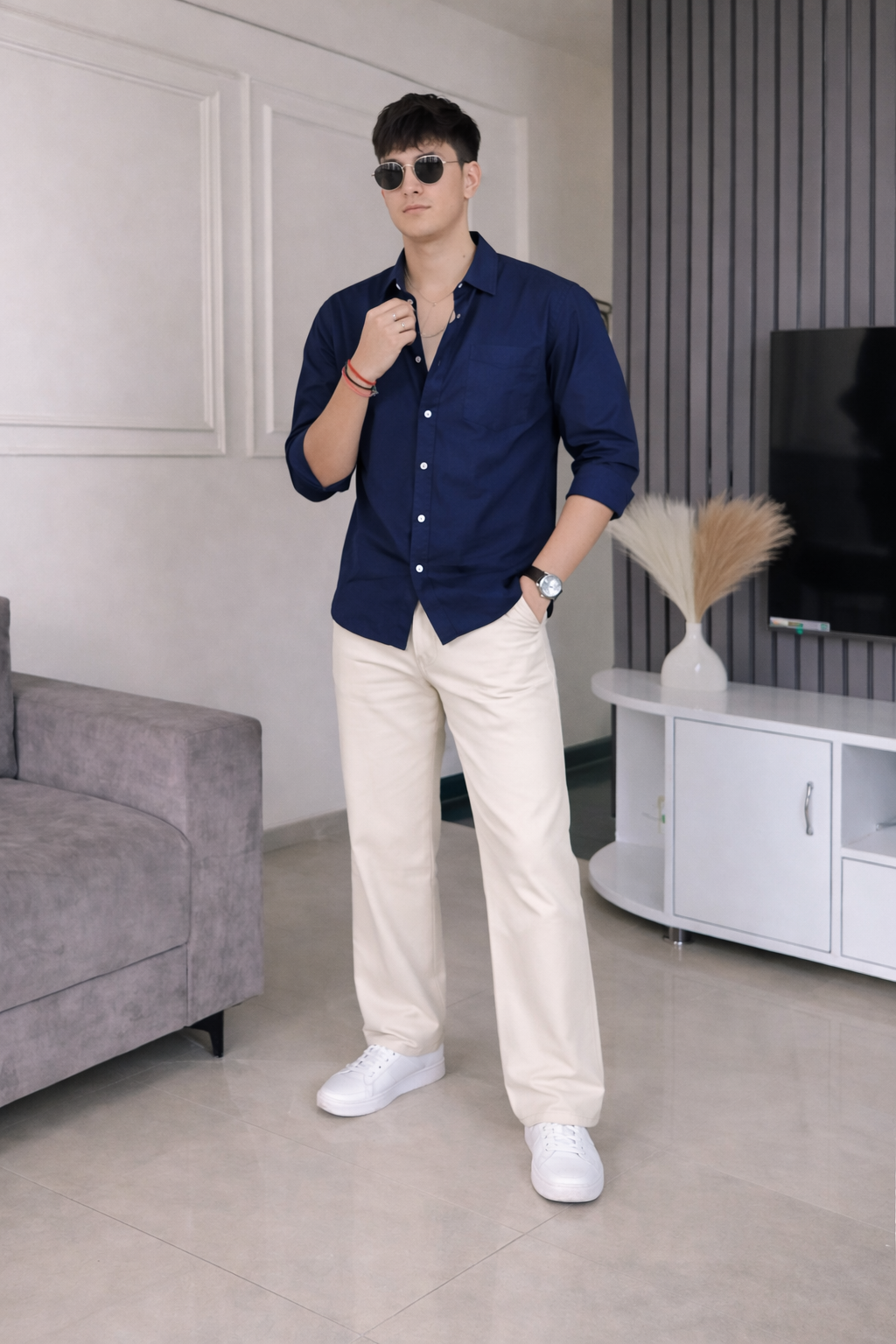 Old Money Classic Combo (Blue & Beige)