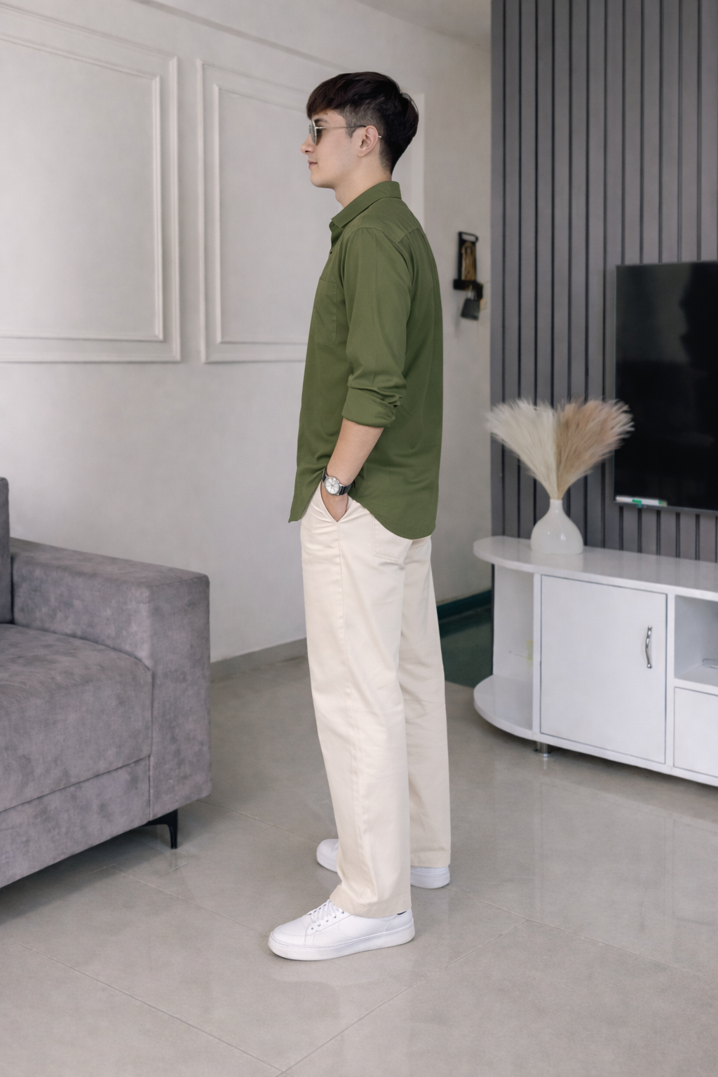 Old Money Classic Combo (Olive Green & Beige)