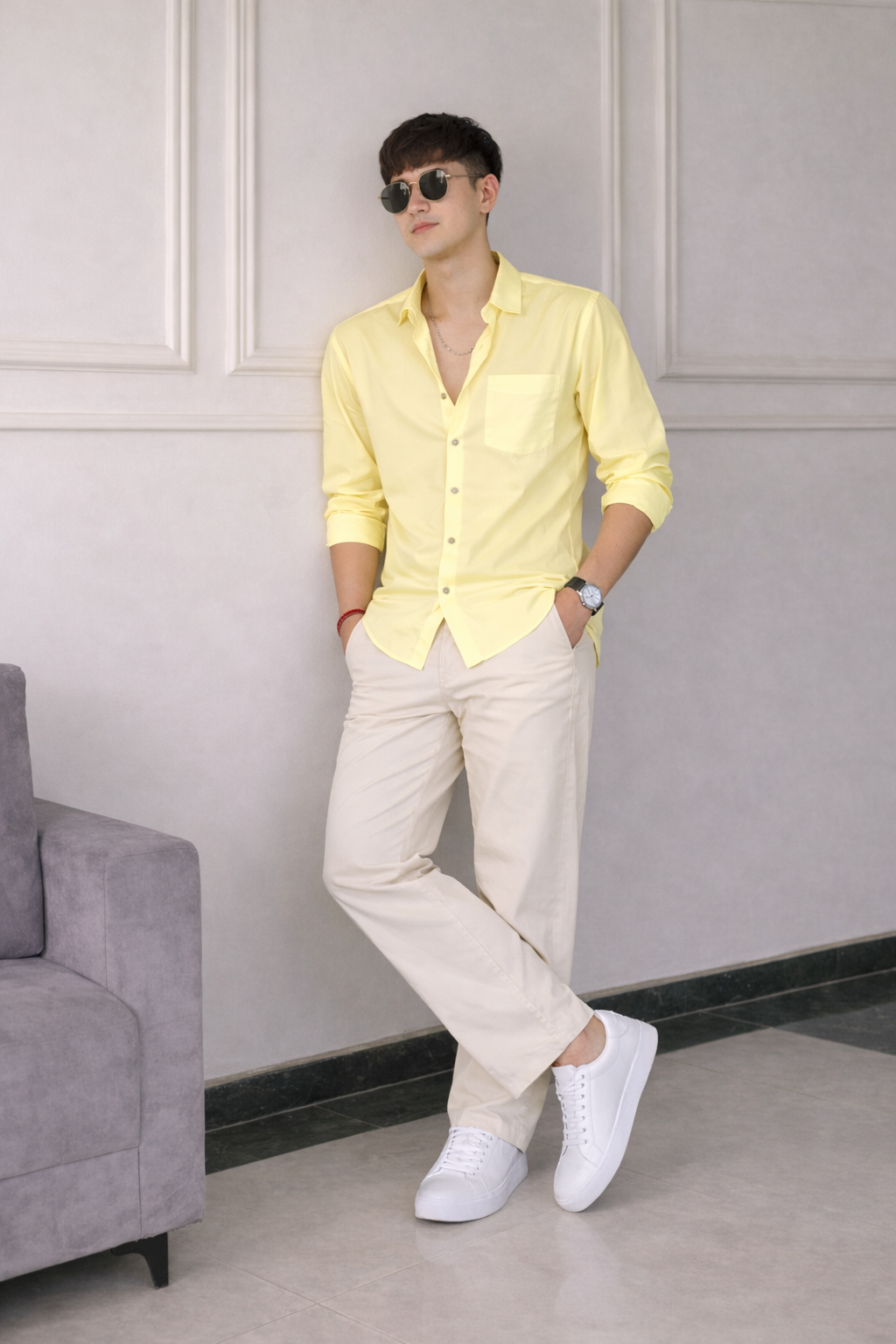 Old Money Classic Combo ( Yellow & Beige)