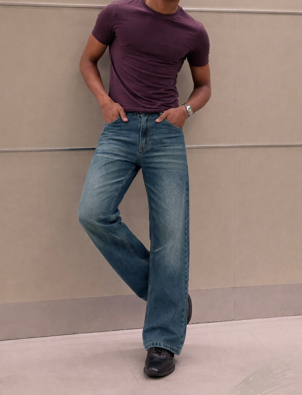 Toomesjeans Loose Fit Men Black  Jeans