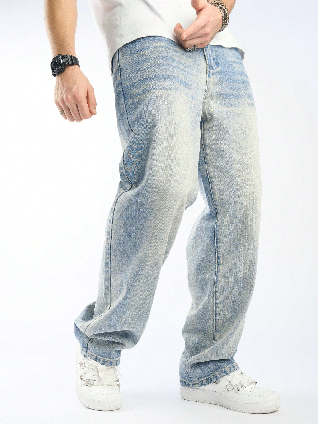 Toomesjeans Loose Fit Men  Blue  Jeans