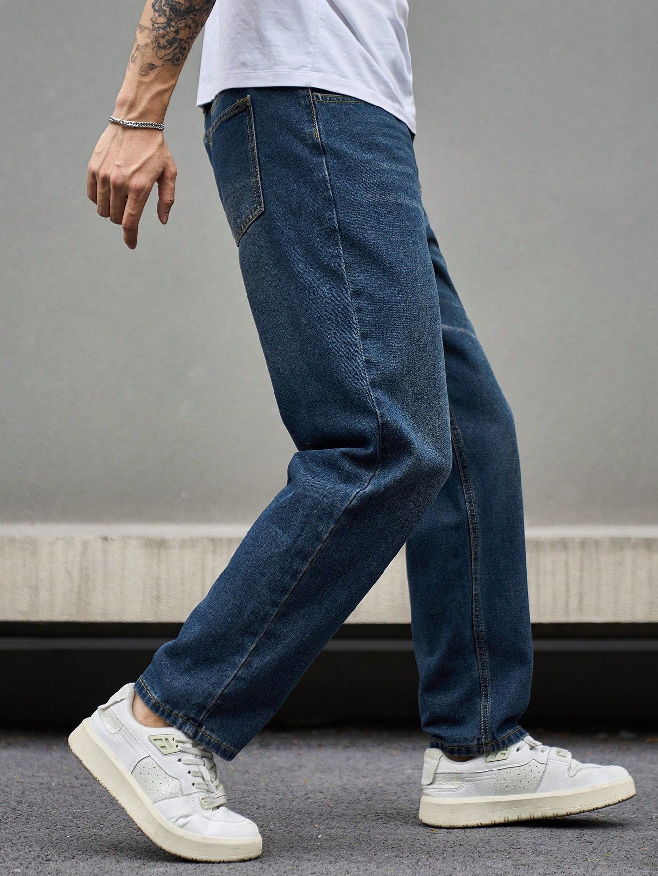 Toomesjeans Loose Fit Men Blue Baggy Jeans