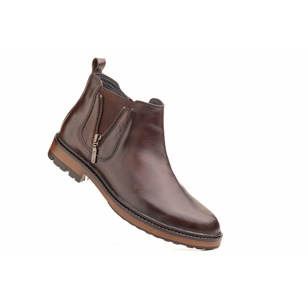 Modern Dark Brown Chelsea Boot