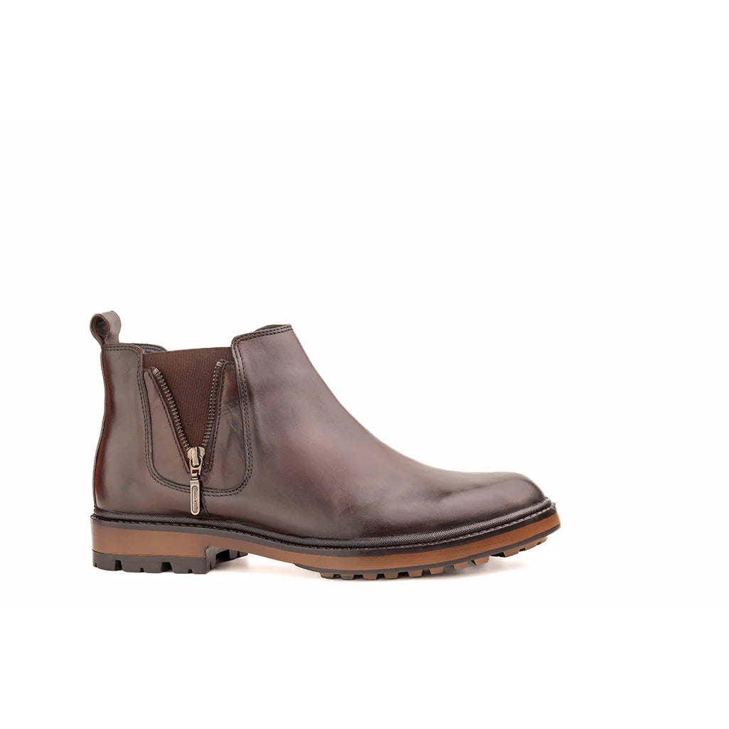 Modern Dark Brown Chelsea Boot