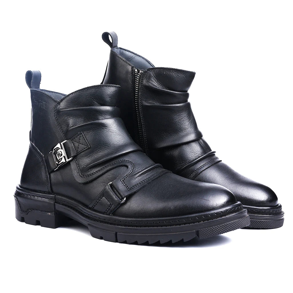 Modern Dark Black Boot
