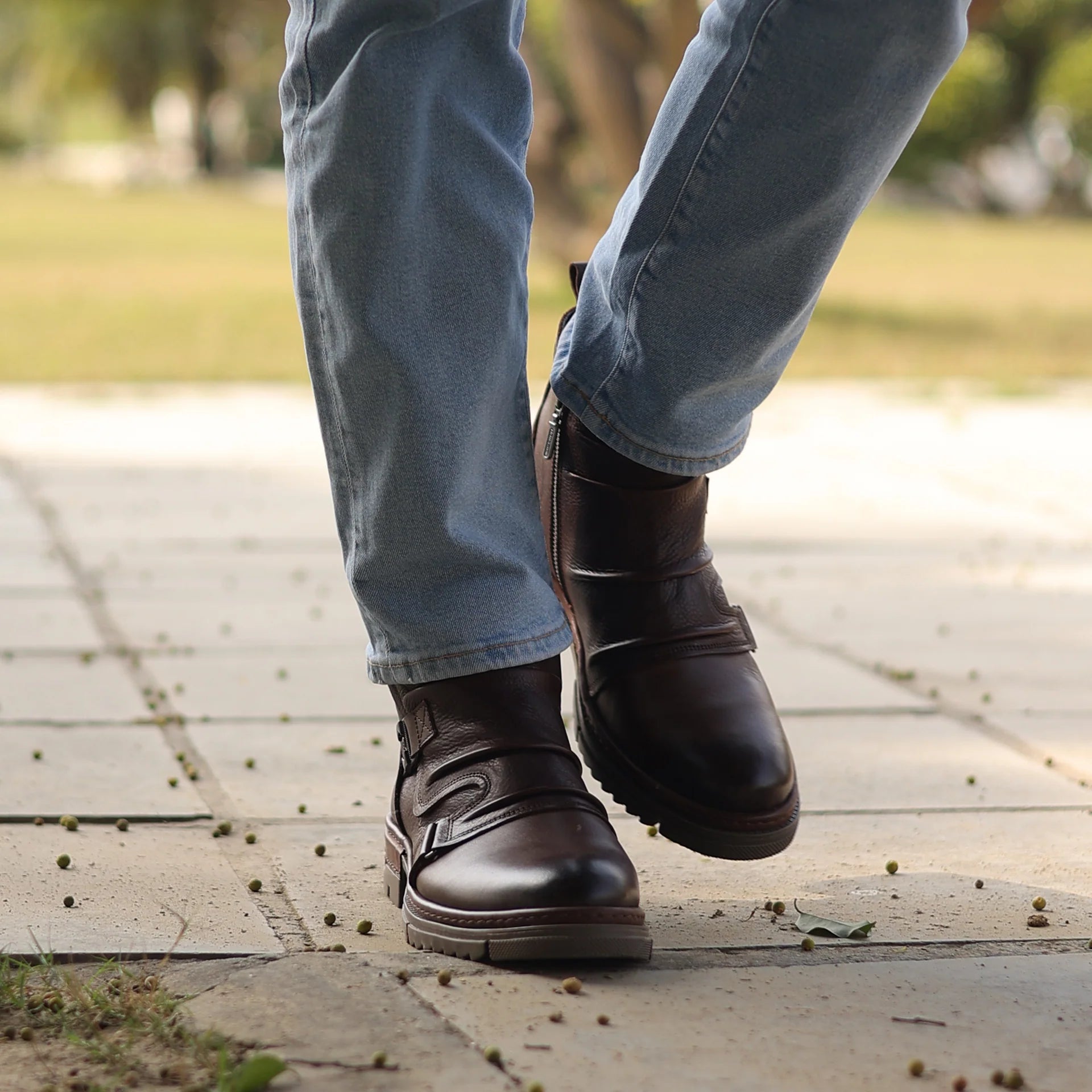 Modern Dark Brown Boot