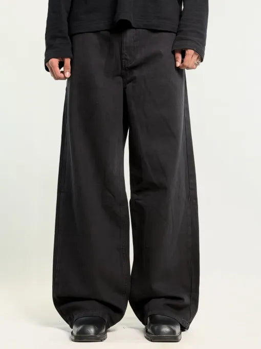 TOOMESJEANS Baggy Fit Men DARK Grey Jeans...