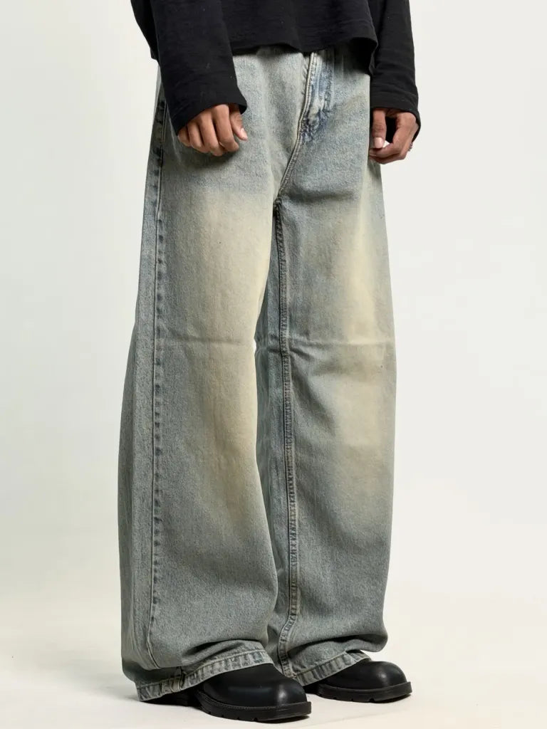 TOOMESJEANS Baggy Fit Men Baggy Black Jeans