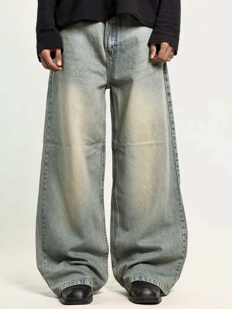 TOOMESJEANS Baggy Fit Men Baggy Black Jeans