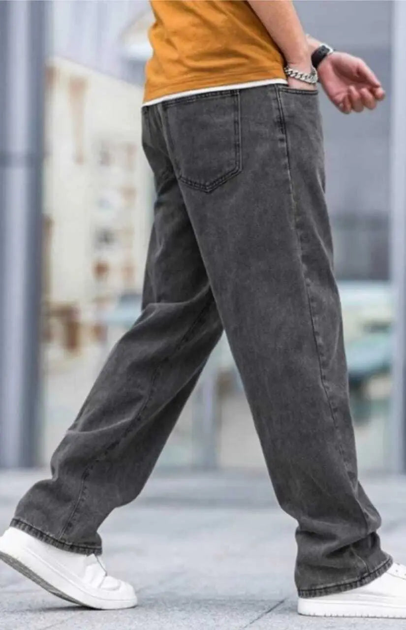 TOOMESJEANS Loose Fit Men  Dark Grey Jeans