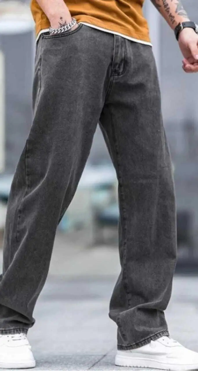 TOOMESJEANS  Loose Fit Men  Dark Grey Jeans