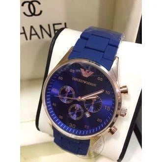 Emporio Armani Blue Chronograph Analog Blue Dial Men's Watch for Man AR5806