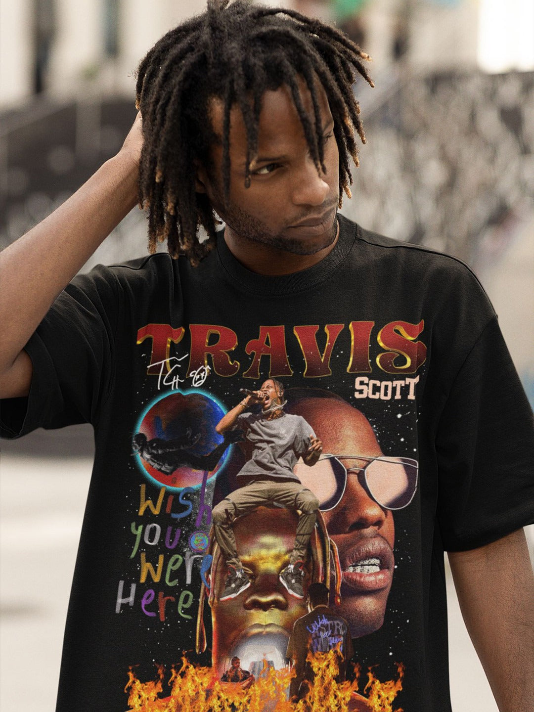 Travis Scott “Wish You Were Here” Graphic Tee