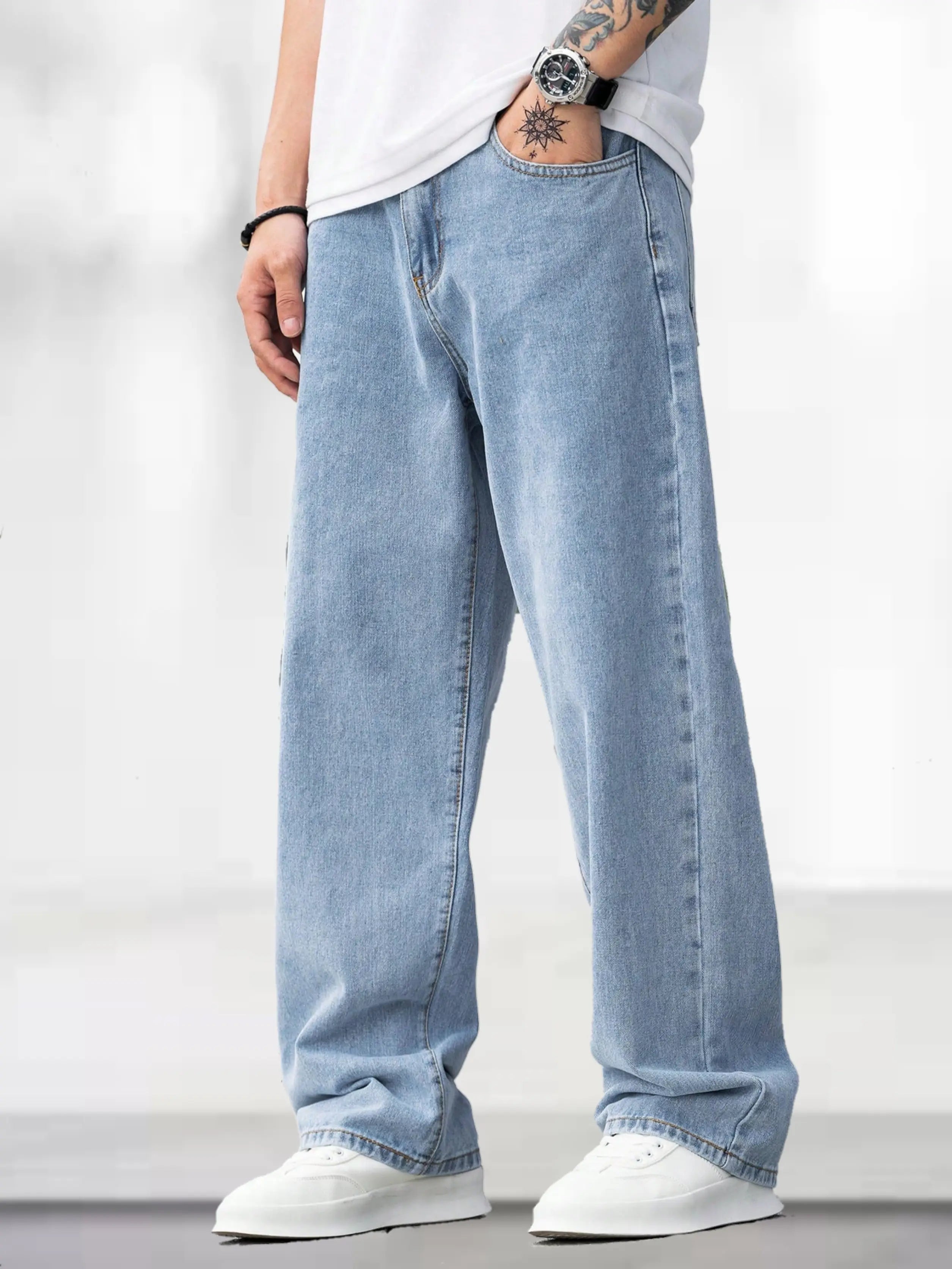 Toomesjeans  Loose Fit Men Light Blue Jeans